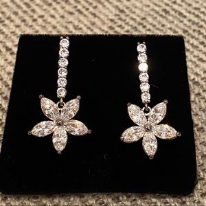 Sterling Silver Flower Earrings
